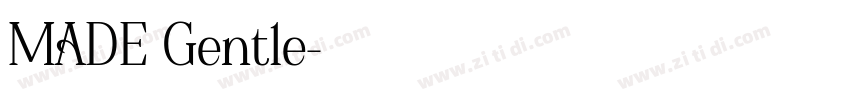 MADE Gentle字体转换